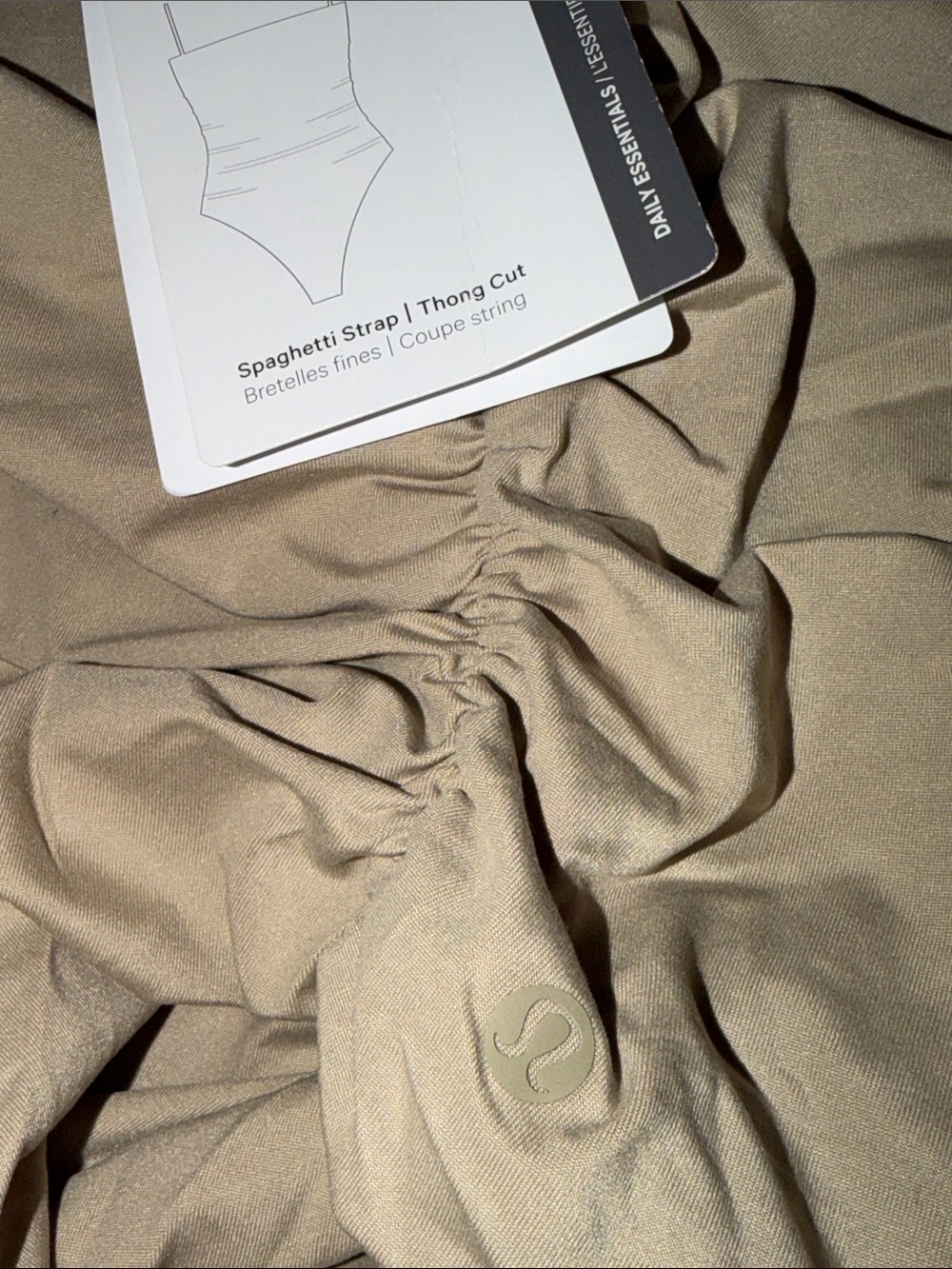 NWT Lululemon Wundermost Ultra-Soft Nulu Ruched Cami Bodysuit
Sheer Oak small - Picture 10 of 11